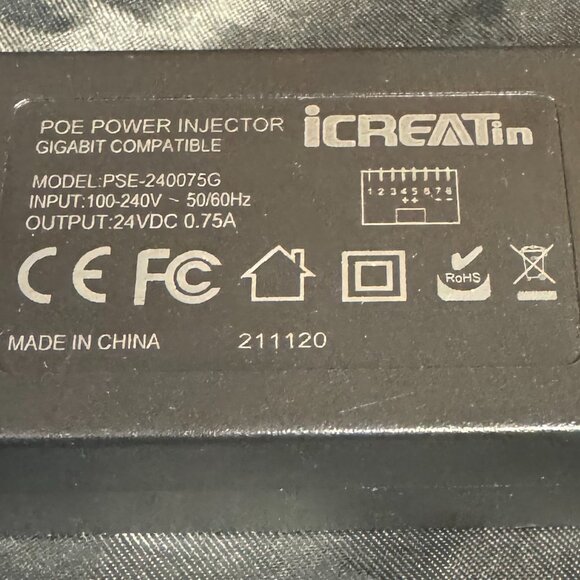 PoE Power Injector 24V - Gigabit Capable - Picture 2 of 5